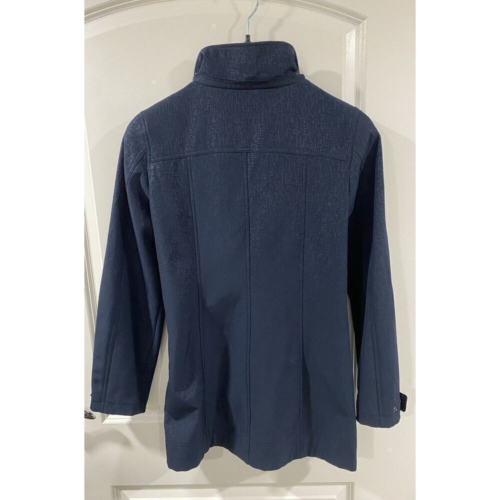 Calvin Klein Women’s Softshell Jacket XS Blue Zip Water Resistant Coat - Picture 2 of 9